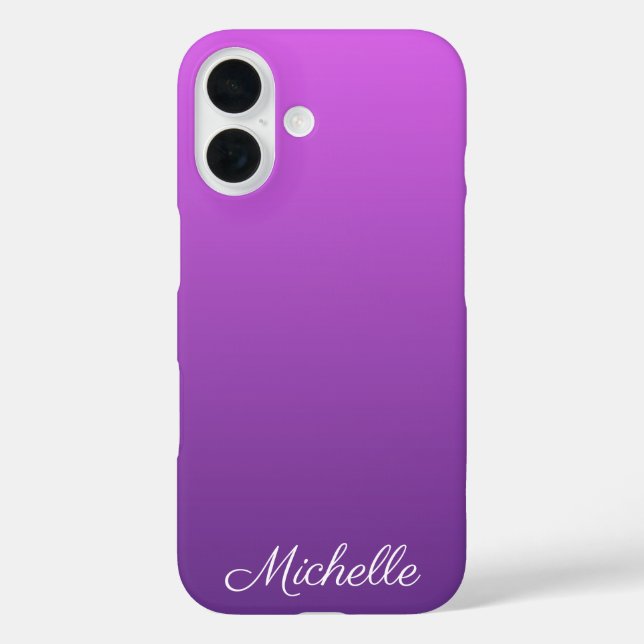Personalized purple ombre Case-Mate iPhone case (Back)