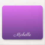 Personalized purple ombre mouse pad<br><div class="desc">Personalized purple ombre</div>
