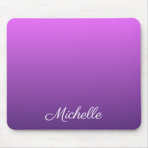 Personalized purple ombre mouse pad