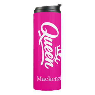 Personalized Queen With Crown Thermal Tumbler