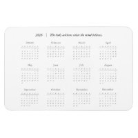 Personalized Quote 2026 Calendar Magent