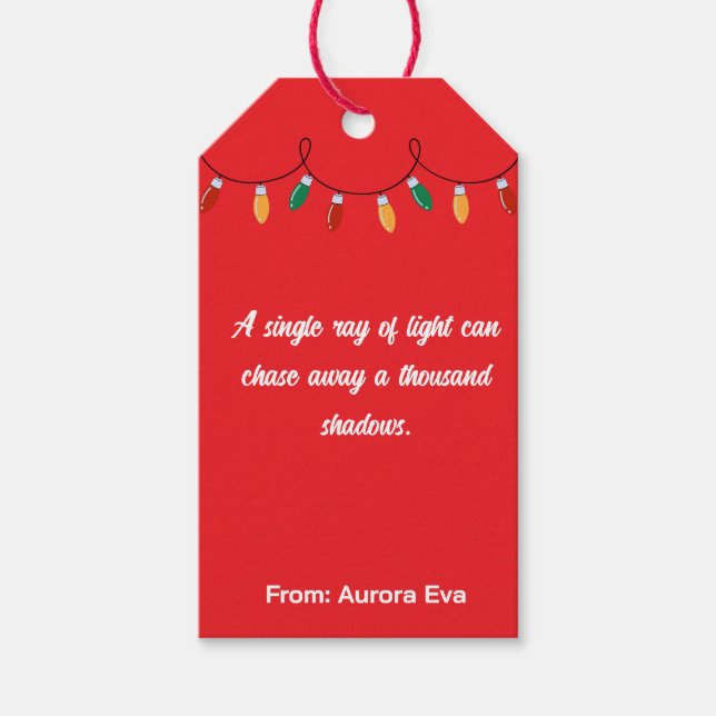 Personalized Quote Gift Tags (Front)
