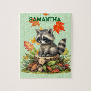 Personalized Raccoon Puzzle