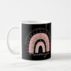 Personalized Rainbow Add Message And Name Coffee Mug