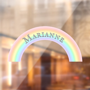 Personalized Rainbow Arch Pastel Colors Kids'