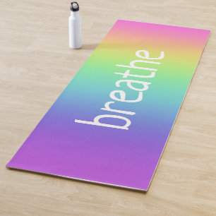 Personalized Rainbow Gradient Yoga Mat