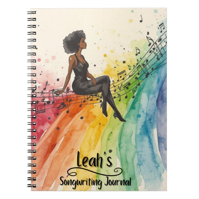 PERSONALIZED Rap Hip Hop Songwriting Journal (Front)