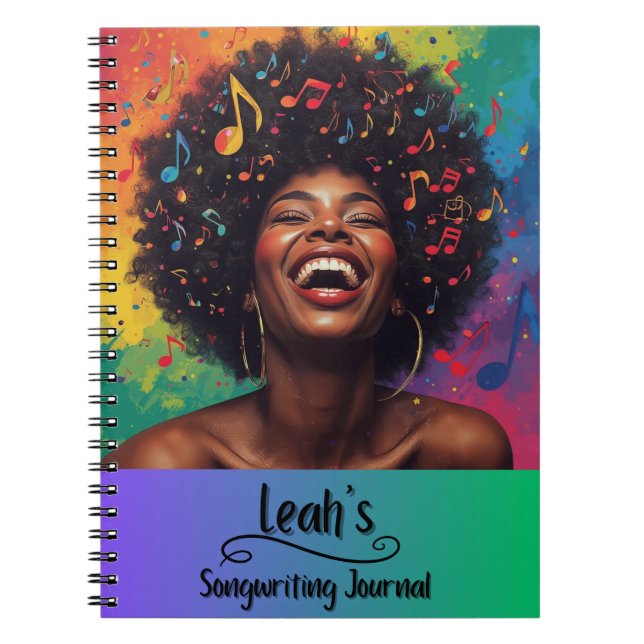 PERSONALIZED Rap Hip Hop Songwriting Journal (Front)