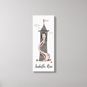 Personalized Rapunzel Princess In Tower Canvas Print