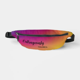 Personalized Raspberry Pear Bum Bags
