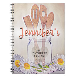 Personalized Recipe Cookbook Notebook