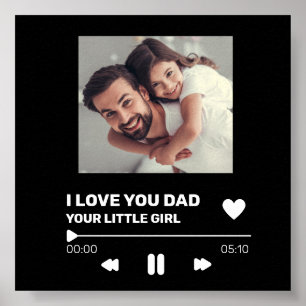 Personalized Record Display Gift Poster