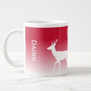Personalized Red Deer Large Coffee Mug