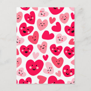 Personalized Red Heart Happy Valentine’s Day Lover Postcard