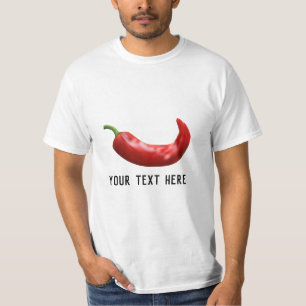 Personalized red hot chili pepper t shirt