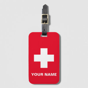 Personalized Red Medical Equipment Luggage Tag