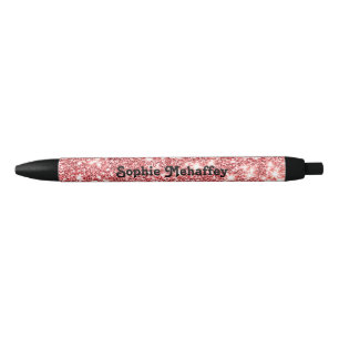 Personalized Red Scrap Sketchbook Black Ink Pen