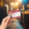 Personalized Red White Service Dog Photo ID Badge