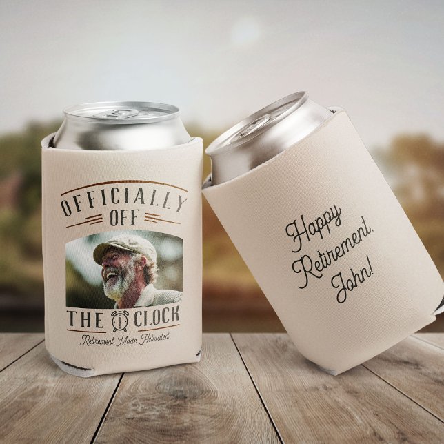 Personalized Retiree Party Favor Retirement Photo Can Cooler (Creator Uploaded)
