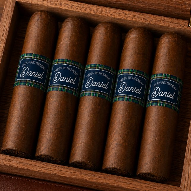 Personalized Retirement Cigar Band Sticker (Creator Uploaded)