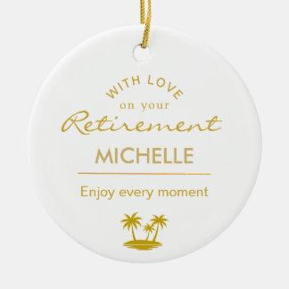 Personalized Retirement Enjoy Every Moment Ceramic Tree Decoration