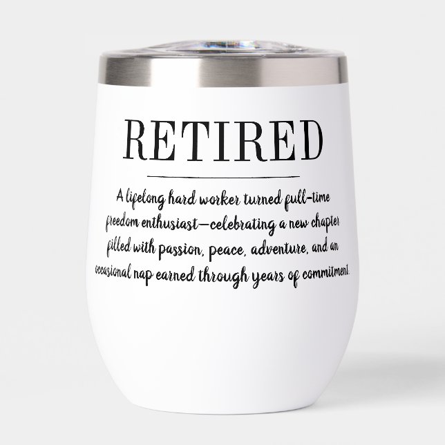 Personalized Retirement Funny Retired Definition (Front)