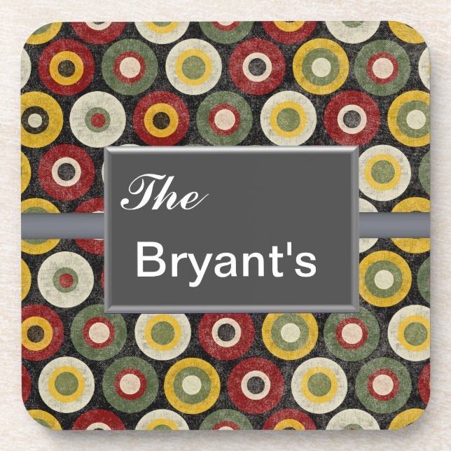 PERSONALIZED RETRO CORK COASTERS TEMPLATE (Front)