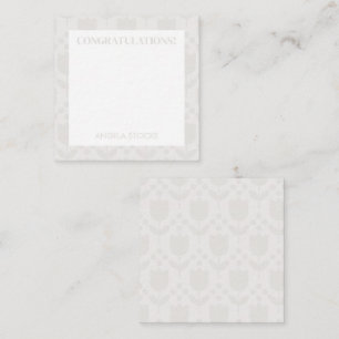 Personalized Retro Flower Card