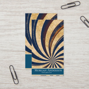 Personalized Retro Vintage Abstract Trendy Business Card