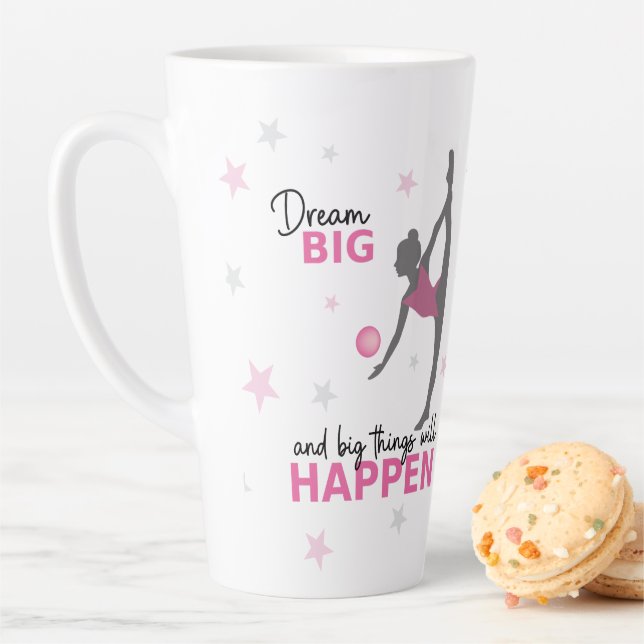 Personalized Rhythmic Gymnast Dream Big Coffee Mug (In Situ)