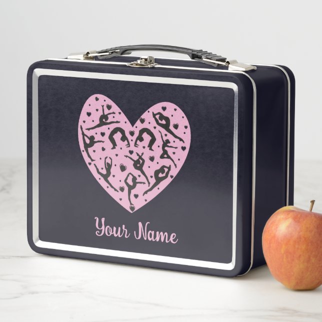Personalized Rhythmic Gymnastics Metal Lunch Box (In Situ)
