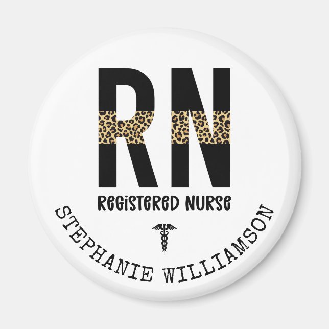 Personalized RN Registered Nurse Graduation Gifts Magnet (Front)