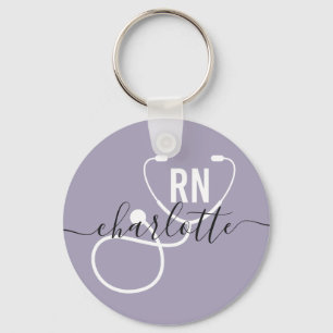 Personalized RN Registered Nurse Graduation Key Ring