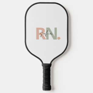 personalized RN Registered Nurse Name calligraphy Pickleball Paddle