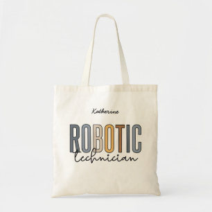 Personalized Robotic Technician Robotic Tech Tote Bag