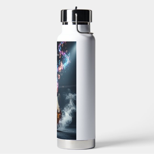 Personalized Rock n Roll - Featured Shred guitar W Water Bottle (Left)