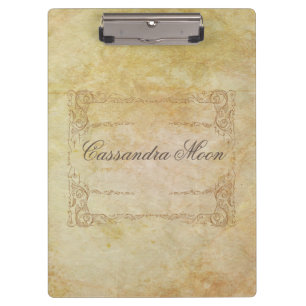 Personalized  Romantic Vintage  Clipboard