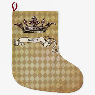 Personalized Royal Decree Large Christmas Stocking