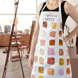 Personalized Rust Artist Apron