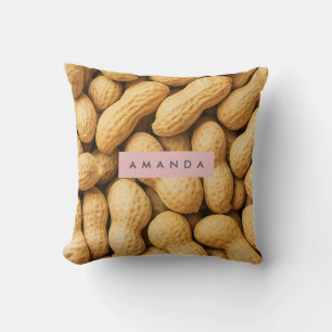 Personalized Rustic Peanut Snack Design Cushion