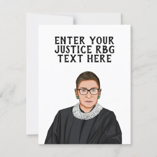 PERSONALIZED RUTH BADER GINSBURG CARD