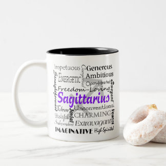 Personalized Sagittarius Astrology Zodiac Horoscop Two-Tone Coffee Mug