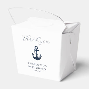 Personalized Sailor Baby Shower Thank You Favour Box