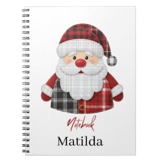 Personalized Santa notebook