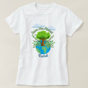 Personalized Save the Planet Women's T-shirt