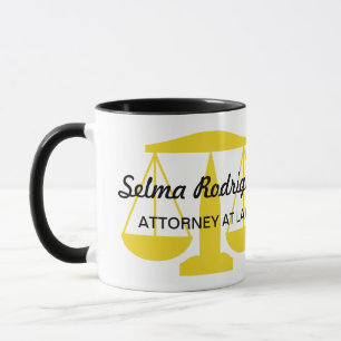 Personalized Scales of Justice Mug
