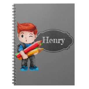 Personalized School Boy  Notebook