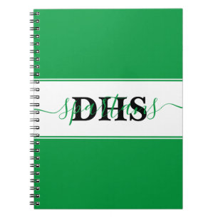 Personalized school colorblock notebook