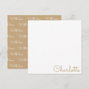 Personalized Script Name Card