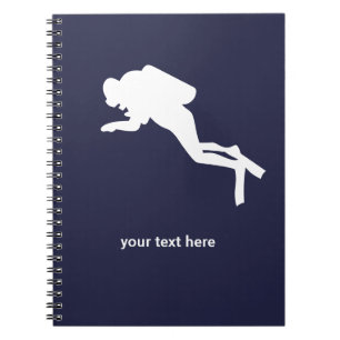 Personalized Scuba Diver Notebook